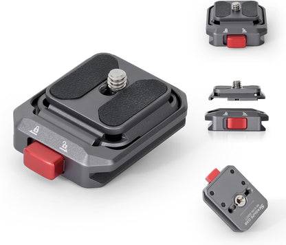 IFOOTAGE Q38 Quick Release Plate, Camera Quick Release, Tripod Mount Quick Release System, QR Adapter for DSLR, Tripod, Monopod, Slider, Stablizer, Quick Release Camera Mount, Q38