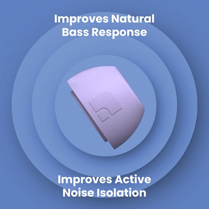Foam Masters Ultra-Premium Memory Foam Ear Tips for AirPods Pro 1st & 2nd Gen | 3 Pairs | Black Magic Ver 6.0 | Secure | Comfort | Better Noise Cancel | Replacement Buds – Lilac Purple, Large