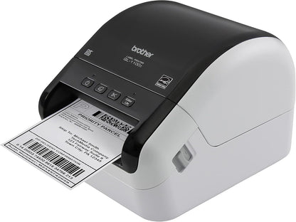 Brother QL-1100c Wide Format Label Printer, Shipping & Postage Labels 4” x 6”, Barcode & QR Code, High Speed, Direct Thermal Printing, Compact, uses DK Drop-in Label Rolls, USB Connectivity