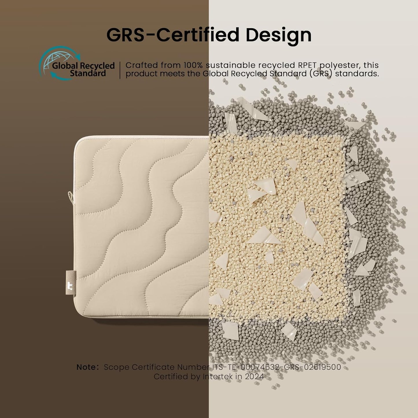 tomtoc 360 Protective Puffy Tablet Sleeve for iPad Pro 11-inch (M4/(4th/3rd/2nd/1st Gen), iPad Air 11-inch (M3) 2025/(M2) 2024 with Magic Keyboard/Smart Keyboard, Quilted Soft Puffer iPad Case