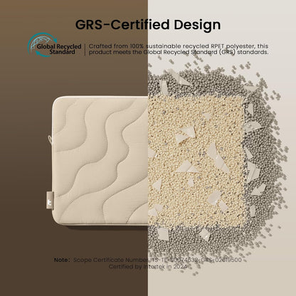 tomtoc 360 Protective Puffy Tablet Sleeve for iPad Pro 11-inch (M4/(4th/3rd/2nd/1st Gen), iPad Air 11-inch (M3) 2025/(M2) 2024 with Magic Keyboard/Smart Keyboard, Quilted Soft Puffer iPad Case