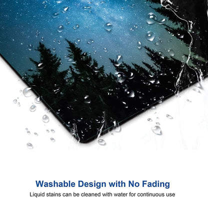 Milky Way Rises Over The Pine Trees Mouse Pad, Nature Mouse Pad, Custom Gaming Mouse Pads Non-Slip Rubber MousePads for Computers Laptop Office