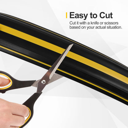 Floor Cord Cover 4.1Ft Heavy Duty PVC Floor Cable Protector Electric Cord Hider Cable Management Floor Strip Extension Cord Covers Cable Raceway for Wires on Floor Inner Channel 1.36" W x 0.43" H