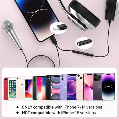 2PCS Mini Microphone for iPhone iPad Small ASMR Tiny Microphone for Voice Video Recording Singing, Vlogging, YouTube Two Mics Rose Golden and Blue