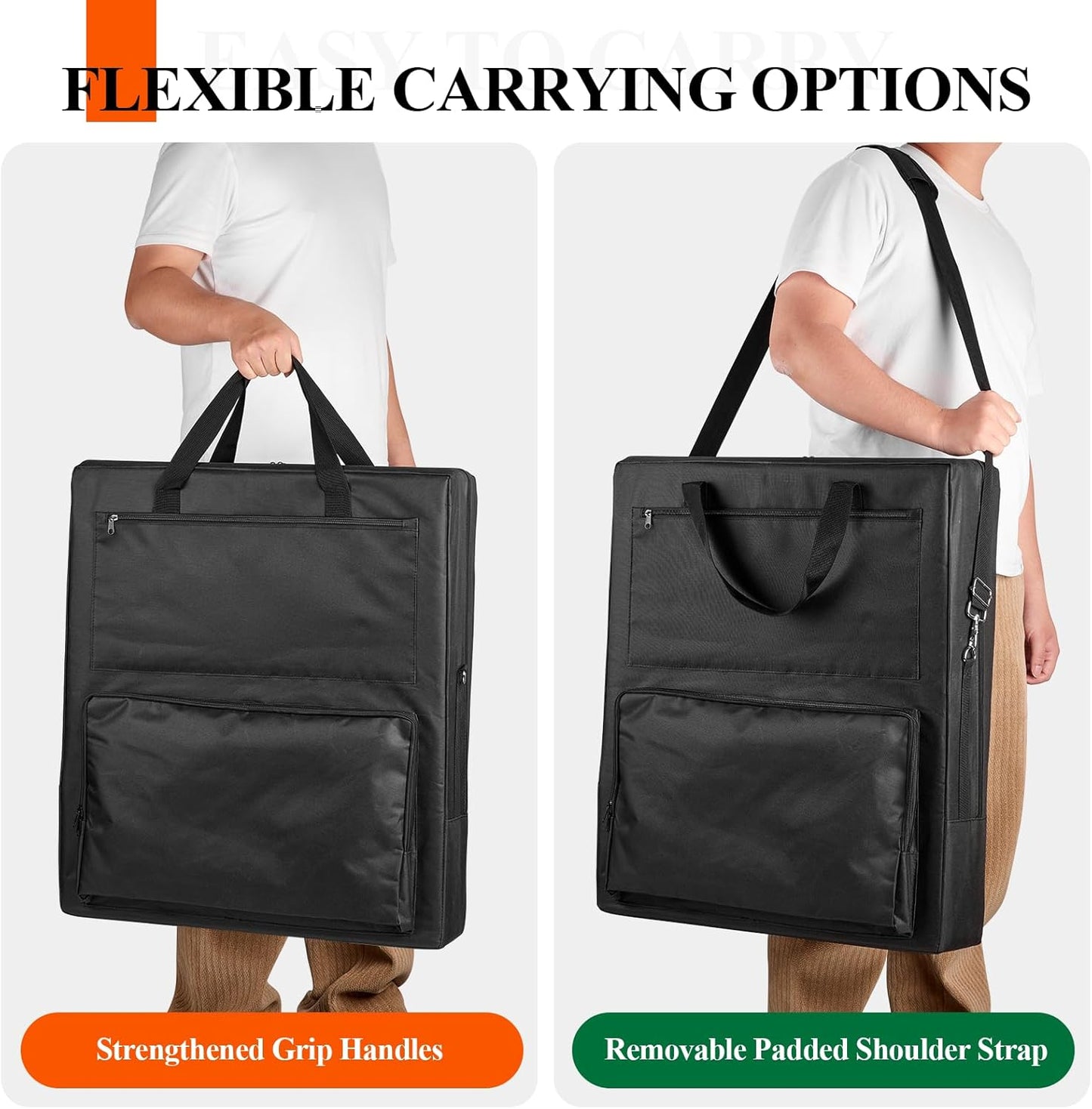 Bag for Portable Solar Panel 100w 200w,Waterproof Solar Panel Carrying Case Compatible with Jackery Solarsaga,Padded Travel Solar Protector Case with Accessory Pocket