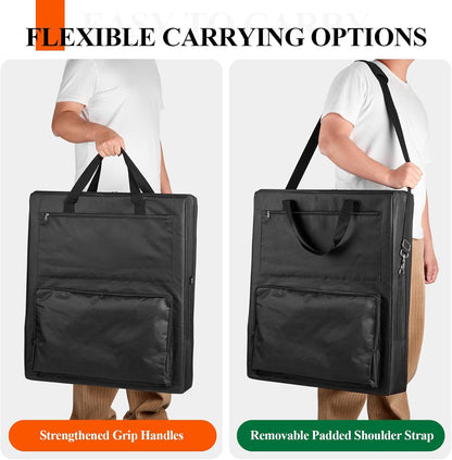 Bag for Portable Solar Panel 100w 200w,Waterproof Solar Panel Carrying Case Compatible with Jackery Solarsaga,Padded Travel Solar Protector Case with Accessory Pocket