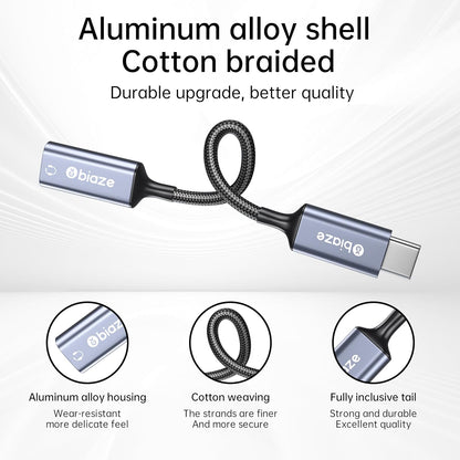 USB C to Lightning Audio Adapter, USB Type C Male to Lightning Female Headphone Converter, Compatible with iPhone 16/15 Full Series, iPad Pro, iPad Air 6/5/4, MacBook