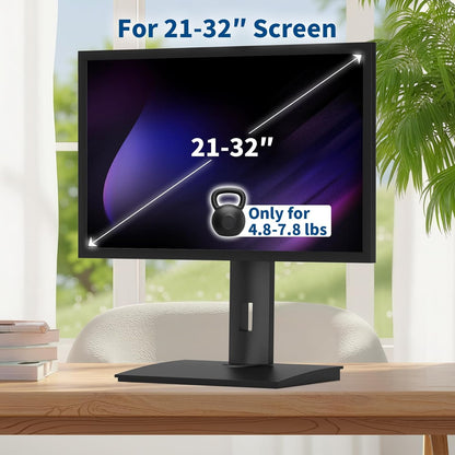 Vesa Monitor Stand with Spring-Adjustable Height, Swivel, Tilt, Rotation Vesa Stand, Compatible with Monitors Within 32 inches and Weighing Between 4.8-11lb (Black, Only for 4.8-7.8 lb Monitor)
