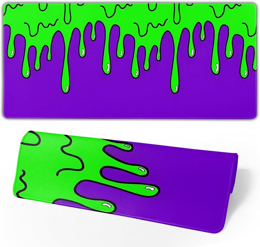 Gaming Mouse Pad Abstract Dripping Design Desk Mat Desk Pad Large Gaming Mouse Pad E-Sports Office Keyboard Pad Computer Mouse Non-Slip Computer Mat Gift for Teen Boyfriend Girlfriend