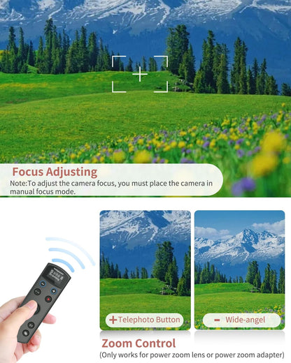 for Sony Camera Remote Control, Hanpusen Rechargeable Wireless Shutter Release with OLED Screen for ZV-E10/ZV-1/A7 III/A7 IV/ZV-1F/A6400/A6700/A6600/A6100/ZV-E1/FX30/A7C II/FX3, Replace RMT-P1BT