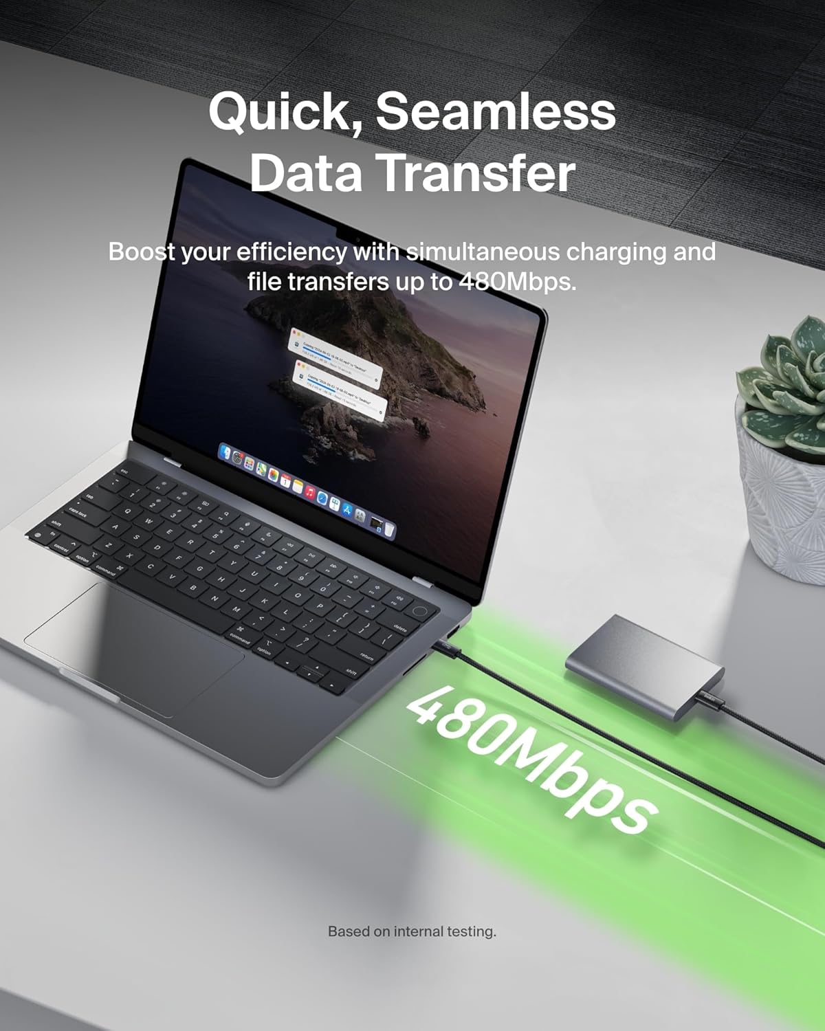 Belkin USB C to USB C Cable, 3.3ft, 60W - Type C Charger, iPhone Charger Cord, Soft, Braided, Flexible for iPhone 16, Galaxy S25, Pixel 9, Airpods, iPad Pro, Tablet & More, Travel Essentials - Black