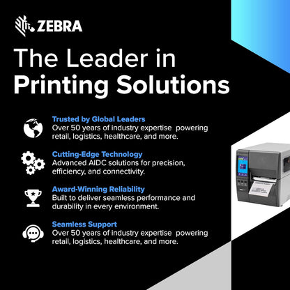 Zebra ZT231 (Zebra ZT230 Replacement) | Thermal Transfer & Direct Thermal 203 DPI | ZT23142-T01000FZ | USB, Serial, Ethernet, Bluetooth Connectivity, Tear Bar
