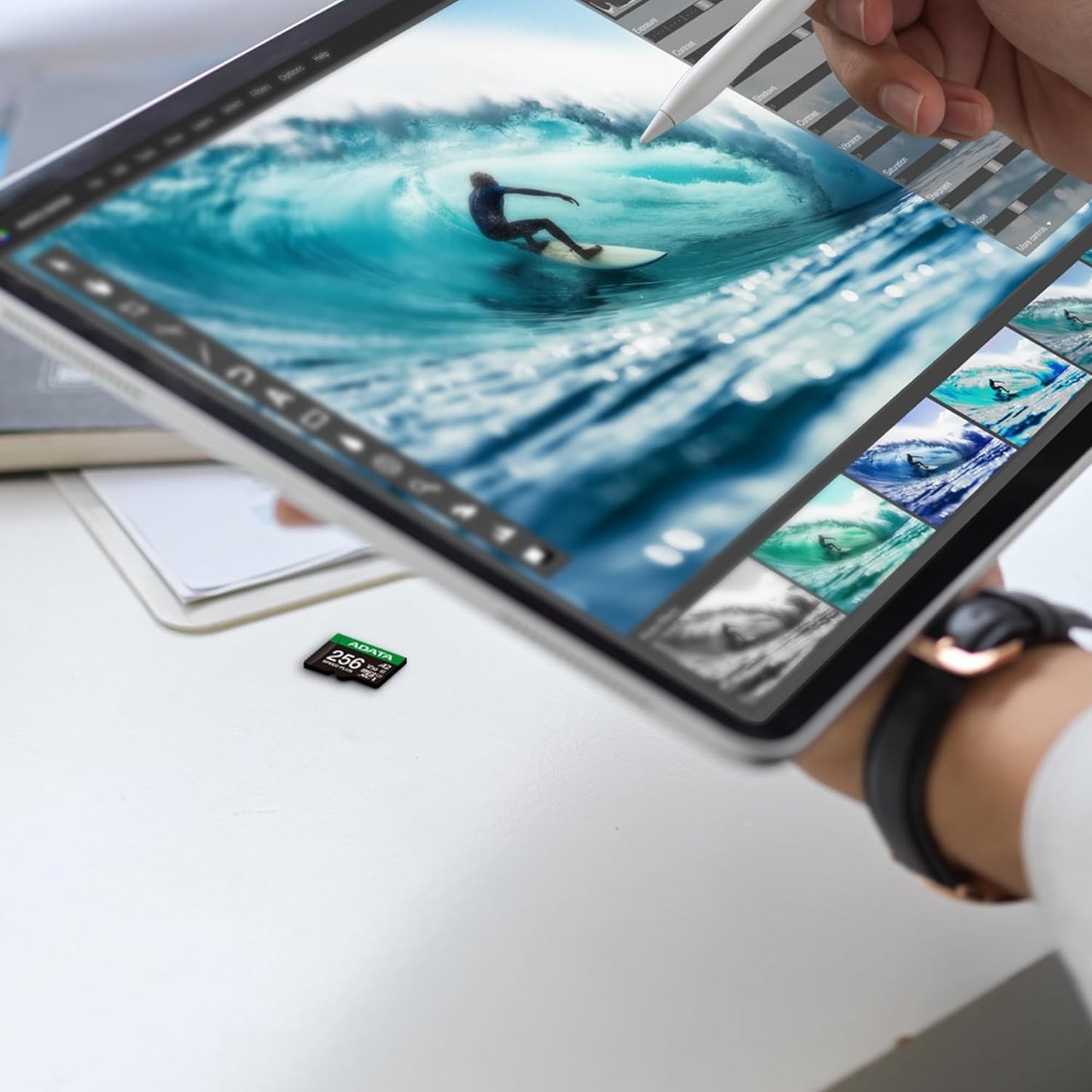 ADATA Speed Plus 256GB microSDXC UHS-I Memory Card with Adapter, Up to 180MB/s, Support U3, V30 Video Micro SD Card, 2 Pack