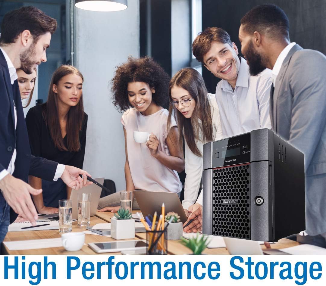 BUFFALO TeraStation 5420DN 4-Bay Business Desktop NAS 16TB (4x4TB) with Hard Drives Included RAID iSCSI Network Storage File Server