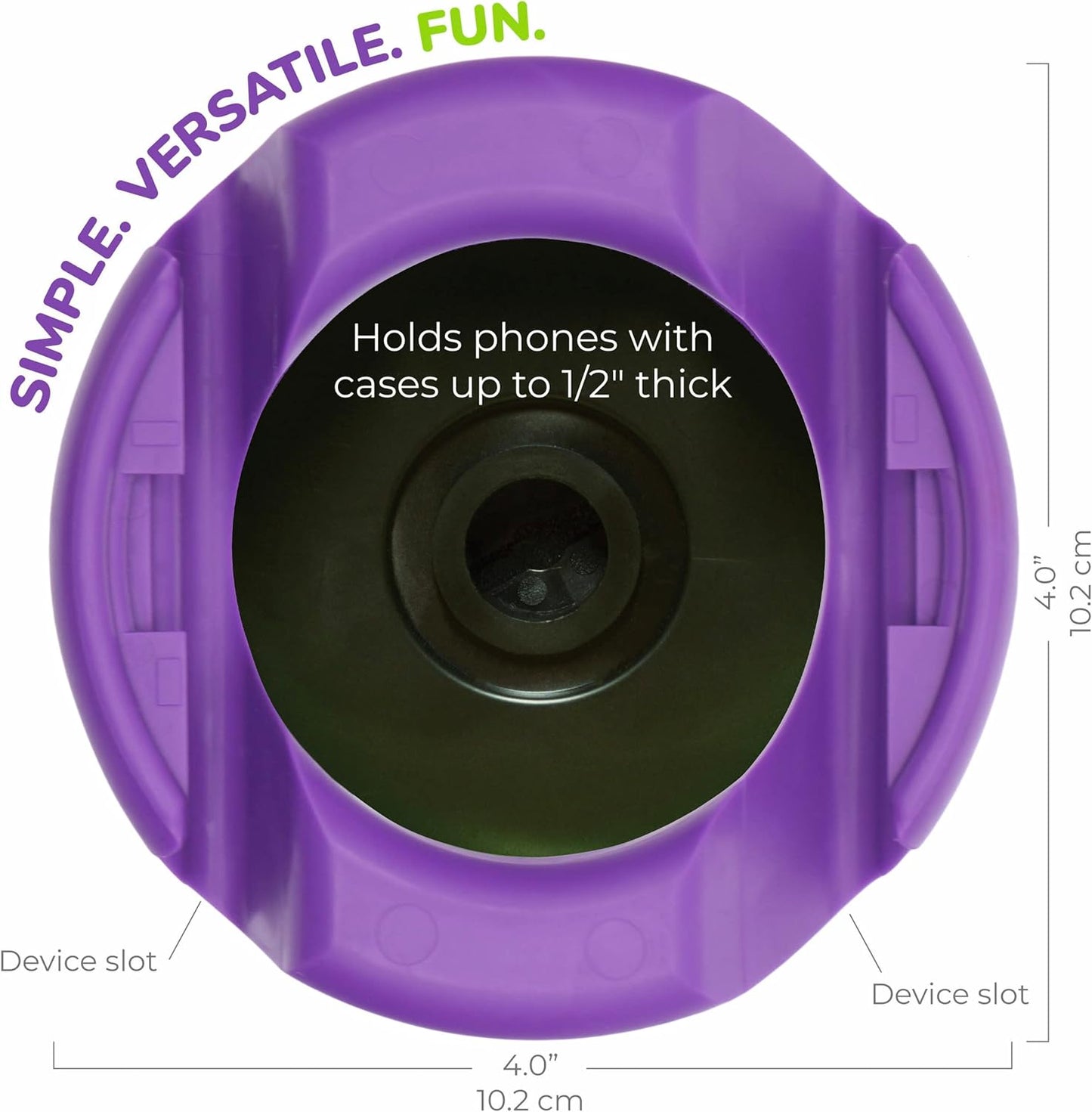 GoDonut – Phone Stand 360 Swivel – Cell Phone Holder + iPad Stand Desk Organizer - Compatible with Tablet, iPhone, Kindle & Most Smartphones – Red