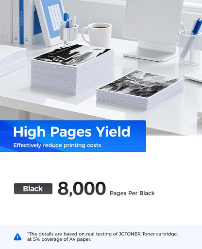 TN850 Black Toner Cartridge 2-Pack High Yield Compatible for Brother TN-850 TN880 TN820 TN890 HL-L6200DW L6200DWT L5200DW L5100DN L6400DW MFC-L5800DW L5700DW L6700DW L6800DW DCP-L5600DN Printer Ink