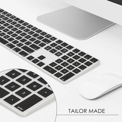 Allinside Black Cover for Apple iMac Magic Keyboard with Numeric Keypad MQ052LL/A A1843 US Layout