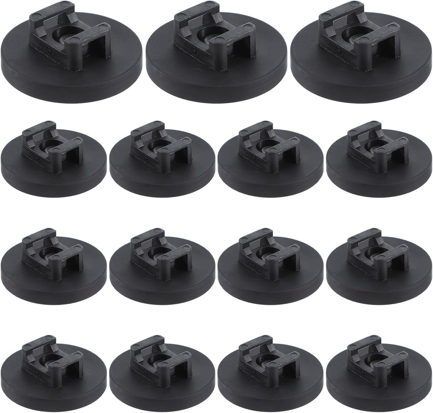 15 Pcs Magnetic Cable Clips Zip Tie Mount Base Black Magnetic Wire Holder Multipurpose Cable Ties Mount Wire Clips Management Base Electrical Cable Ties Supplies for Cable Wire