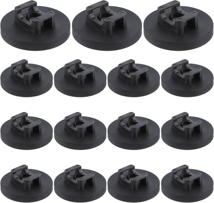 15 Pcs Magnetic Cable Clips Zip Tie Mount Base Black Magnetic Wire Holder Multipurpose Cable Ties Mount Wire Clips Management Base Electrical Cable Ties Supplies for Cable Wire