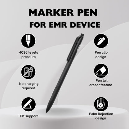 LuxoScribe, Marker Pen for Remarkable 2/Kindle Scribe/SuperNote Device. EMR Stylus Pen with Eraser, 4096 Pressure Sensitivity, Palm Rejection