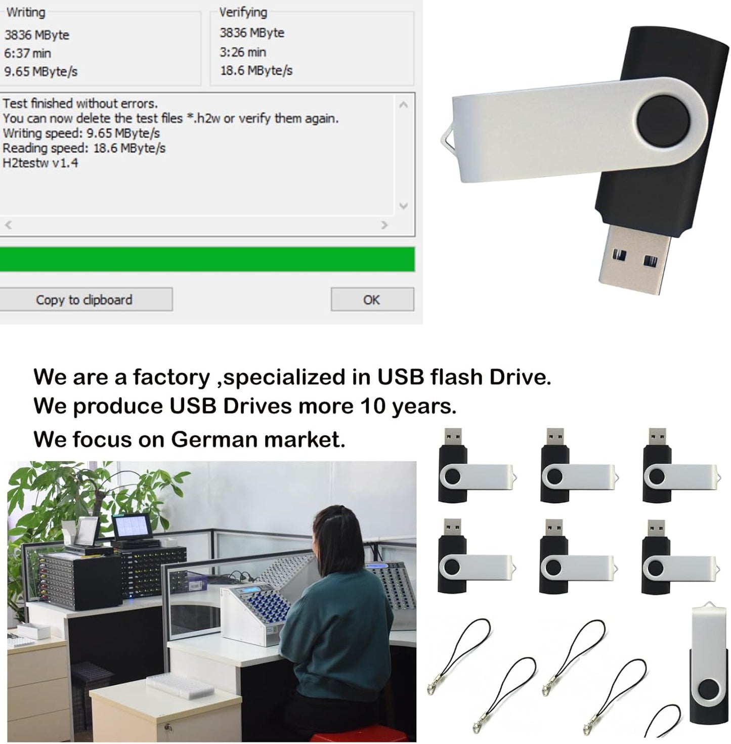 lcwamy 4GB Flash Drives 50 Pack USB Drives Bulk USB Flash Drive 50 Pack Flash Drive Bulk Thumb Drive CupShadow (Black, No Logo 4GB 50PCS)