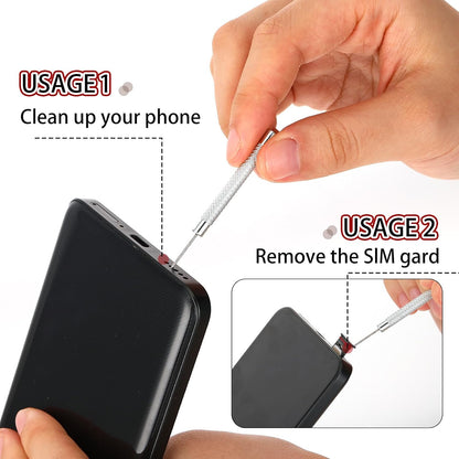 SIM Card Removal Pin, 15 Pcs SIM Card Tray Removal Tool Watch Chain Link Remover Pin Tools Smartphone Ejector Pins Needle Remover for All Models Cell Phone Ejector Opener