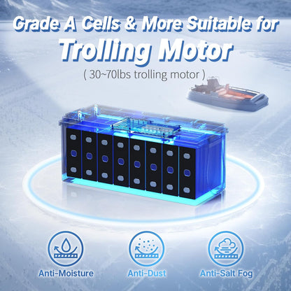 Redodo 12.8V 200AH Low Temp Cutoff LiFePO4 Battery with 100A BMS, Deep Cycle Rechargeable Lithium Battery 1280W 4000+ Cycles, Perfect for Trolling Motor, RV, Solar and Off Grid Applications