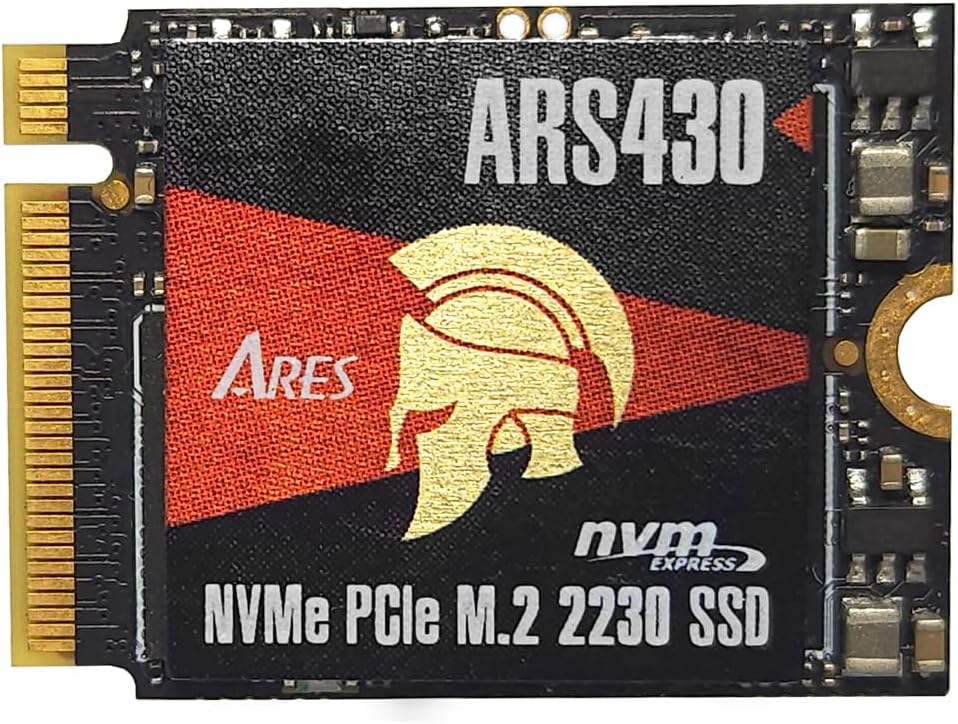 DATO 2TB M.2 2230 SSD, PCIe Gen 4x4 NVMe Internal Solid State Drive with Heatsink, Up to 5000/3200 MB/s, Compatible with Steam Deck, ROG Ally, Surface Pro, Mini PCs, Ultrabook, ARES ARS430