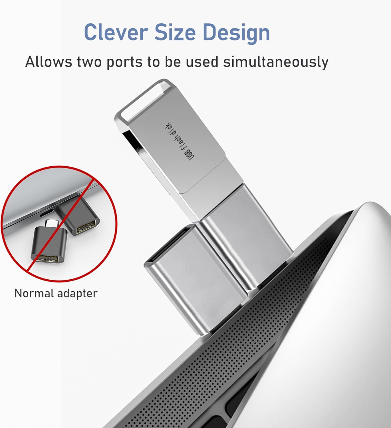 Basesailor USB C to USB Adapter 3Pack,USBC Male to USBA 3.0 Female Adapter,Type C Thunderbolt 4 OTG Converter for Apple MacBook Pro,Mac Book,iPad,Microsoft Surface Go,Samsung Galaxy S25 S24,iPhone 17