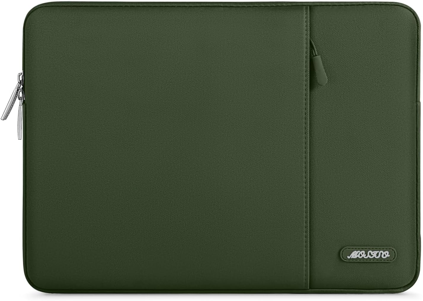 MOSISO Laptop Case 16 inch, 15-15.6 inch Laptop Sleeve Compatible with MacBook Pro 16 M4 M3 M2 M1, HP Acer Dell Lenovo ASUS Notebook, Polyester Vertical Computer Sleeve Bag with Pocket, Army Green