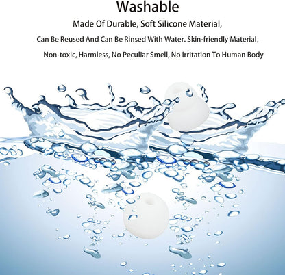 Earbud Tips Ear Tips Replacement Earbud Tips Earbud Replacement Tips Headphone Earbud Tips Earbud Tip Eartips Earbud Covers Compatible With Powerbeats Pro Beats Wireless Earphone 4 Pairs (White)