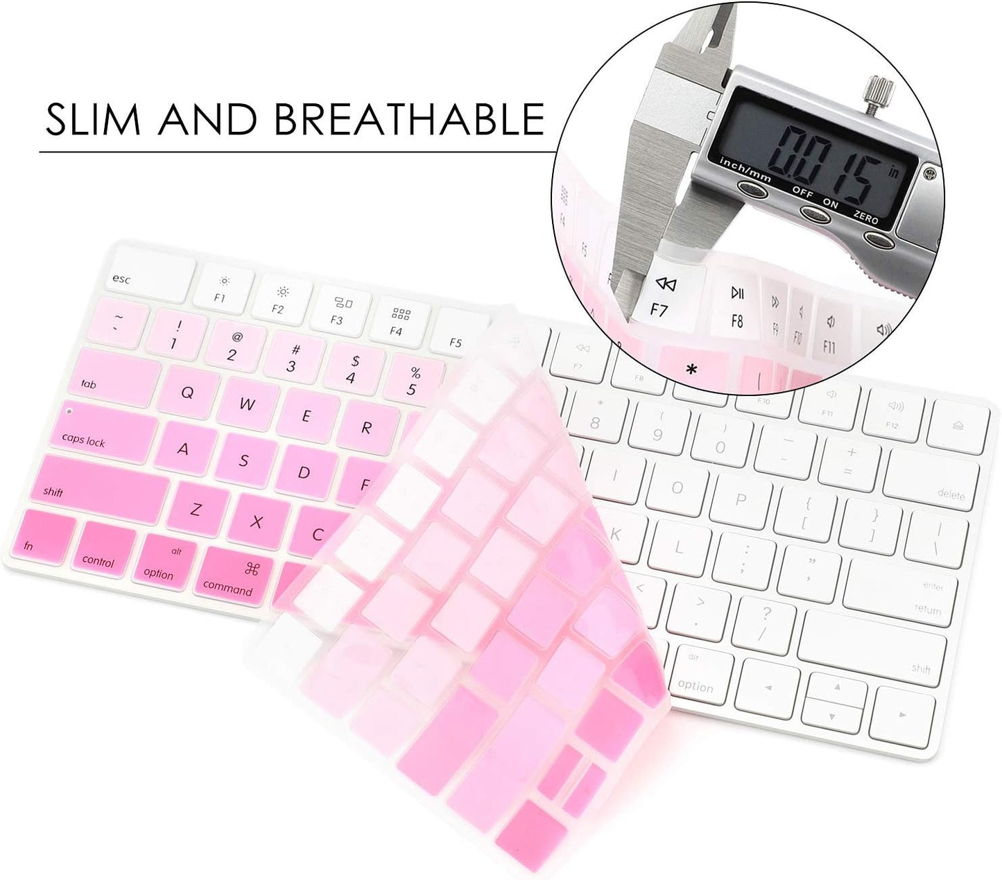 Allinside Ombre Pink Cover for Apple Magic Keyboard (MLA22LL/A) with US Layout