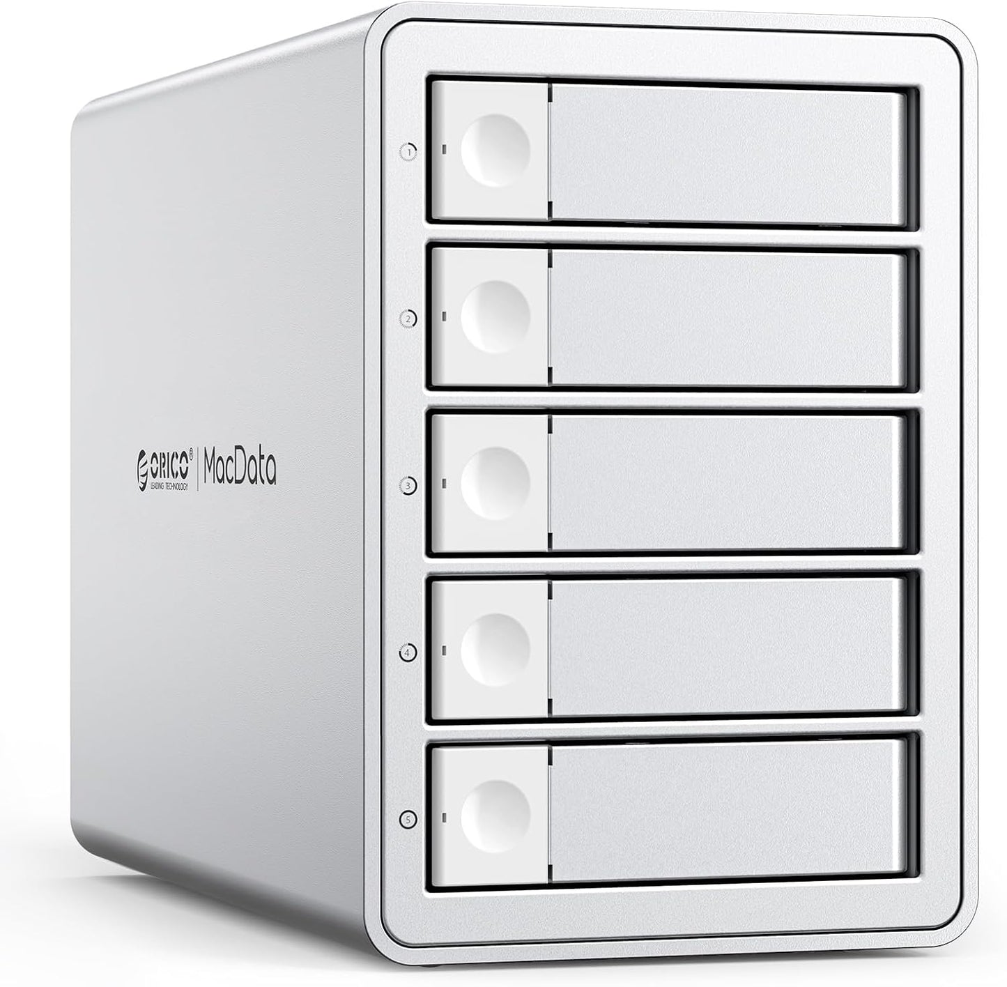 ORICO 5Bay RAID External Hard Drive Enclosure for 2.5/3.5 Inch SATA HDD/SSD up to 5X 24TB, USB3.0 Type-A Hard Drive Docking Station, Supports RAID 0/1/3/5/10/JBOD/Clone/ClearMode -9958RU3