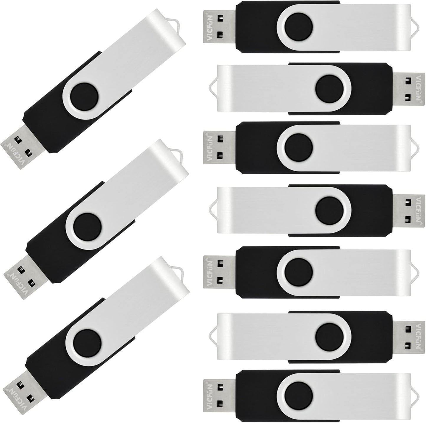 20 Pack 16GB USB Flash Drives Bulk 16GB Flash Drive 20 Pack USB Memory Stick 16GB USB 2.0-Black