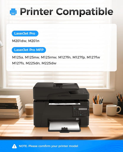 83A Black Toner Cartridge 2-Pack High Yield Replacement for HP 83A CF283A Compatible with LaserJet Pro MFP M125a M125nw M125rnw M127fn M127fp M127fw M127fs M201dw M201n M225dn M225dw Printer Ink Copy
