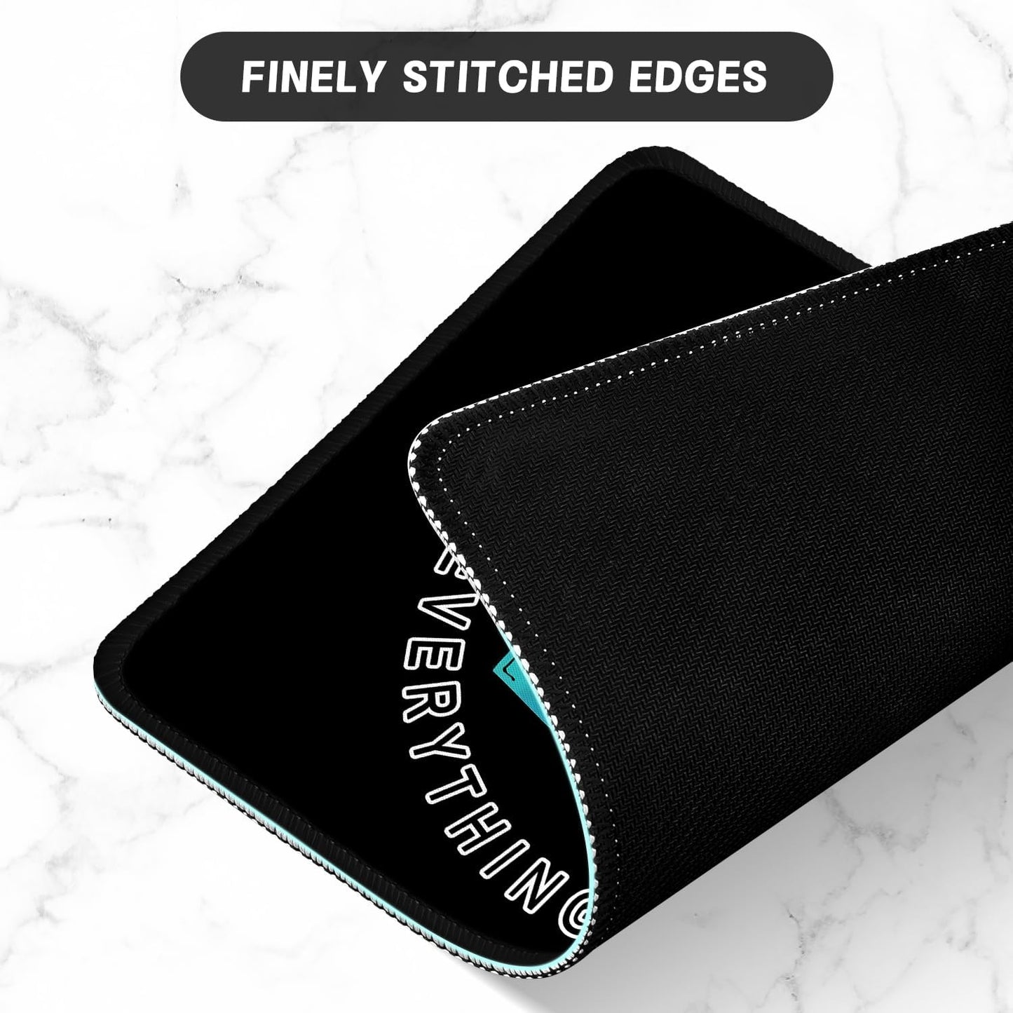 ITNRSIIET Mouse Pad with Stitched Edge Premium Textured Smooth Precise Operation Waterproof Washable Non-Slip Rubber Base Desktop Protection Mat, 10.2×8.3×0.12 inches, Cute Dumpster