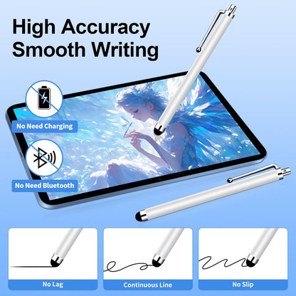 20 Pack Stylus Pen,Stylus Pen for Touchscreen High Precision and Sensitivity for Everyday Writing/Drawing,Universal Stylus Compatible with All Touch Screens,White