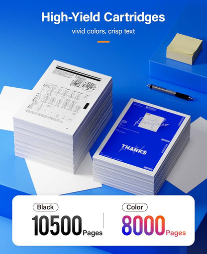 C400 C405 Extra High-Yield Toner Cartridge Set 4-Pack Black Cyan Magenta Yellow 106R03524 106R03525 106R03526 106R03527 Replacement for Xerox Versalink C400 C400D C400DN C405 C405N C405DN Printer Ink