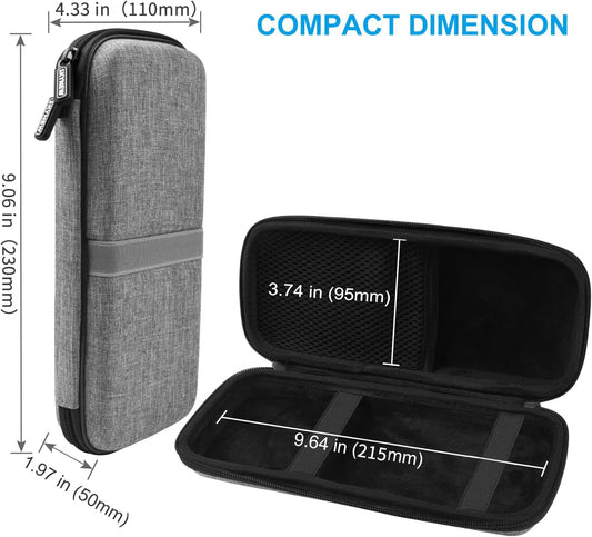 Powerbank Hard Drive Case Compatible with Anker Power Core 26800mAh/ PowerCore +26800mAh, RAV Power 26800/20100/20000mAh, ROMOSS 30000mAh, Miady 10000/15000mAh (Medium-Light Grey)