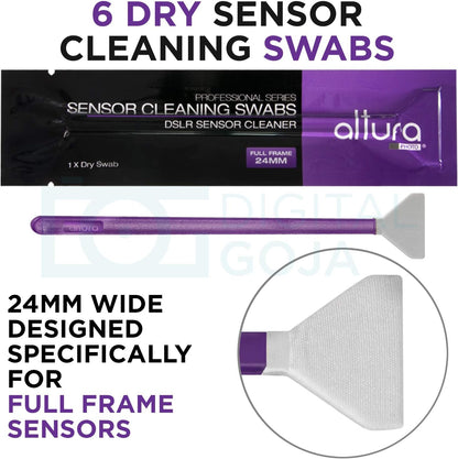 Altura Photo Professional Camera Cleaning Kit for Full Frame DSLR & Mirrorless Cameras - Lens and Sensor Cleaner - Includes Case, Spray, Swabs, Blower, Brush, Tissue Paper