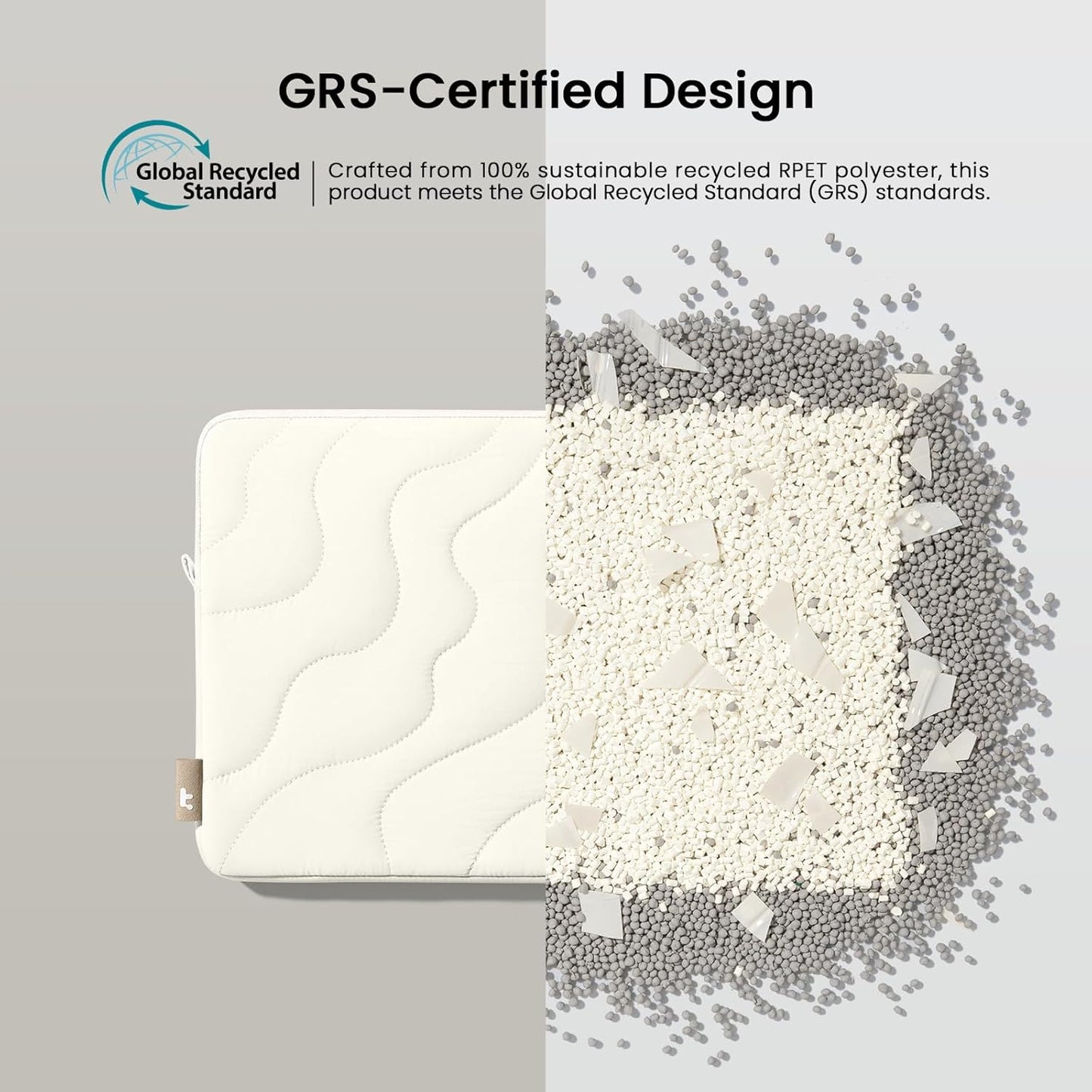 tomtoc 360 Protective Puffy Tablet Sleeve for iPad Pro 11-inch (M4/(4th/3rd/2nd/1st Gen), iPad Air 11-inch (M3) 2025/(M2) 2024 with Magic Keyboard/Smart Keyboard, Quilted Soft Puffer iPad Case