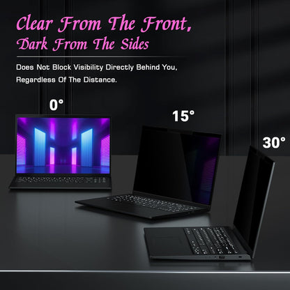 PYS Magnetic Laptop Privacy Screen 13.3 Inch (16:9 Aspect) - Anti-Glare Blue Light Filter, Removable Privacy Screen Protector Compatible with HP/Dell/Acer/Lenovo/Samsung/ASUS (11.6x6.5inch/ W x H)