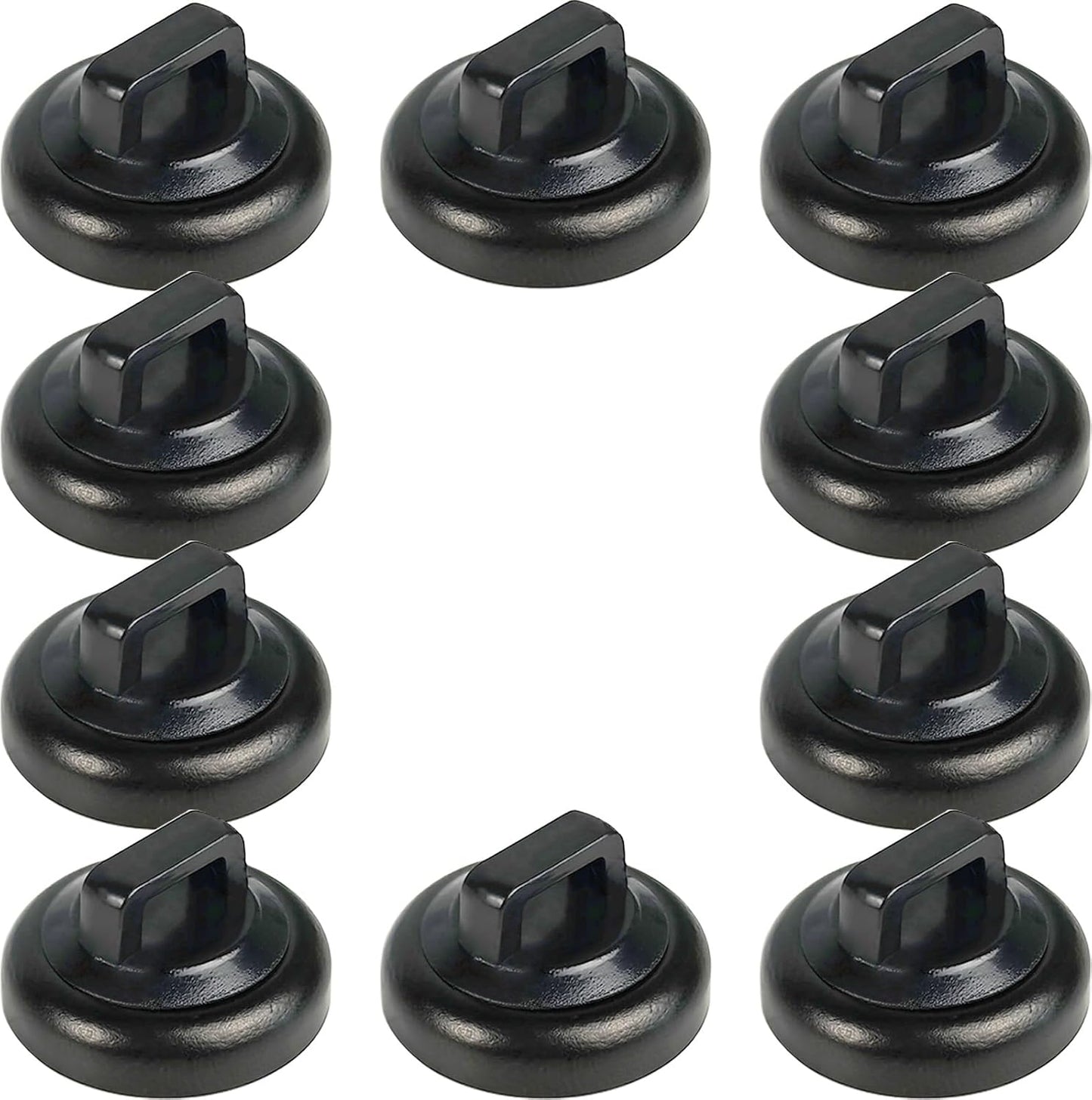 Magnet Zip Tie Mount Magnetic Zip Ties Mount Base Holder Multipurpose Wire Cable Holder Mount Wire Clips Management for Home Office Marine Electrical Wiring (D19 0.75in, 10 Piece)