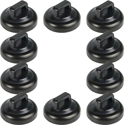 Magnet Zip Tie Mount Magnetic Zip Ties Mount Base Holder Multipurpose Wire Cable Holder Mount Wire Clips Management for Home Office Marine Electrical Wiring (D19 0.75in, 10 Piece)