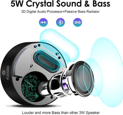 XLEADER Small Bluetooth Speaker (Gift Box Packed) Portable Speakers Bluetooth Wireless with Mic/Micro SD/Aux Input, Touch Design, Deep Bass, 12H Playtime, Mini Speaker for iPhone Laptop PC Office Car