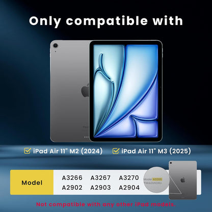 BELLEMOND Tempered Glass Screen Protector designed for iPad Air 11” (M3, 2025 / M2, 2024) - Anti Blue Light filter「EZ Guide」Alignment Kit for Flawless Installation, 10H Hardness - Designed in Japan