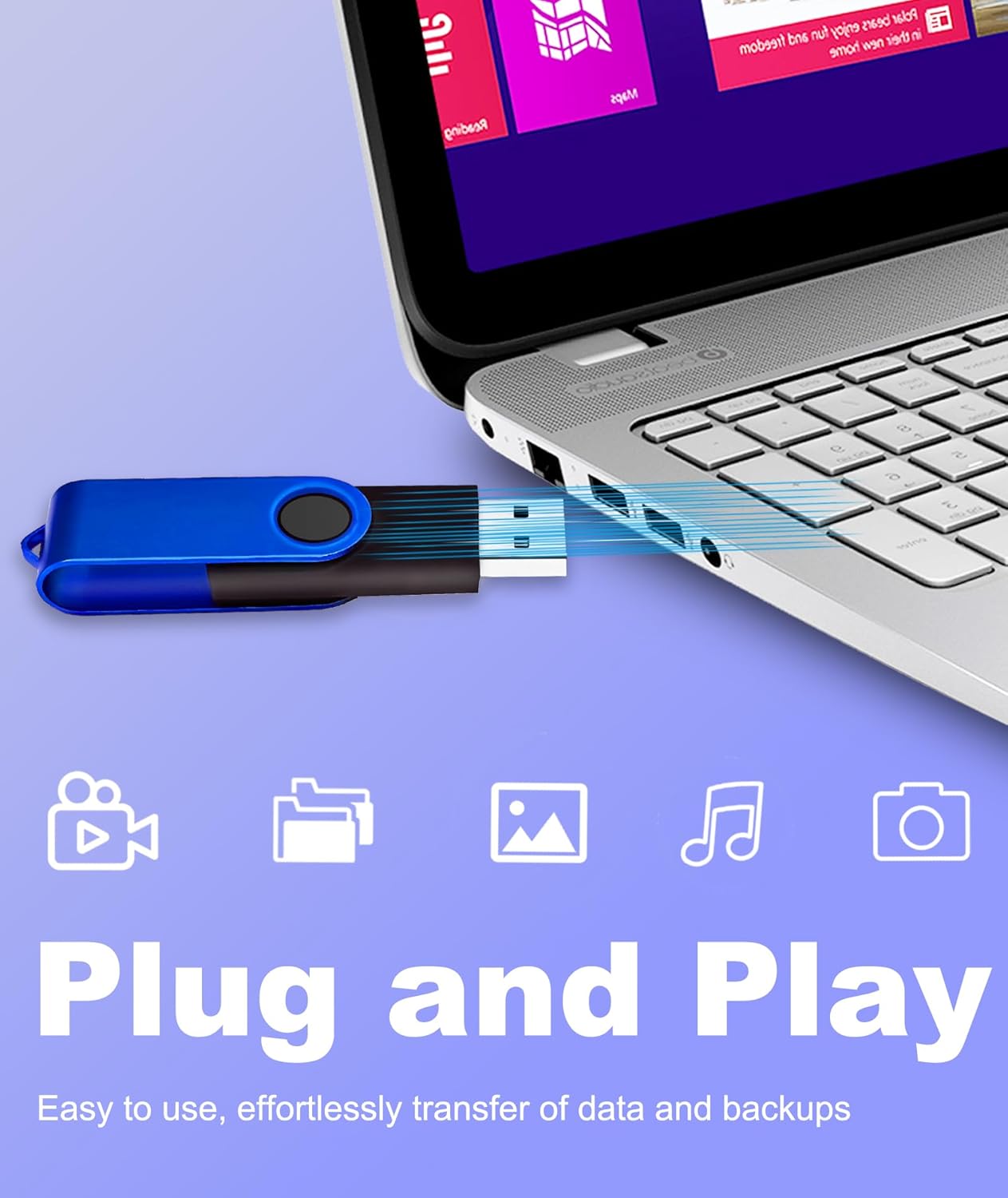 USB Drives 16GB USB 2.0 Flash Drive 10 Pack Nicepicten Thumb Drive Colorful Swivel Zip Jump Drive Memory Stick Pendrive USB Storage Flash Drive 16GB Ideal for Home & Office Shared Data Storage