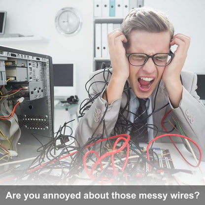 20Pack 2" Black Desk Grommet, HNBun Wire Cable Hole Cover Plug Cap Insert, PC Computer Desk Plastic Grommet Cord Wire Organizer Caps for Hide Office Cords and Cables