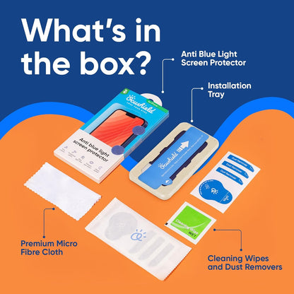 Ocushield Screen Protector for iPhone 17 Pro – Blue Light Tempered Glass, Blue Light Filter, 95% Transparency, Bubble-Free Install, Scratch-Resistant, Case Friendly