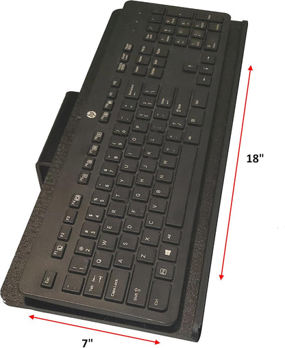 SDS iMount 1.0 Wall Mount Utility Stand – Versatile 7"x18" (H.D.P.E.) Tray for Keyboard, Laptop, Tablet, Gaming Consoles, Cable & Stereo Equipment – Space-Saving Workstation Solution (Small)